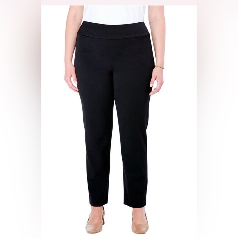 Women’s NIC+ZOE Plus Work It Straight-Leg Trouser, Black sz 24W - Picture 8 of 9